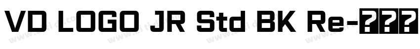 VD LOGO JR Std BK Re字体转换